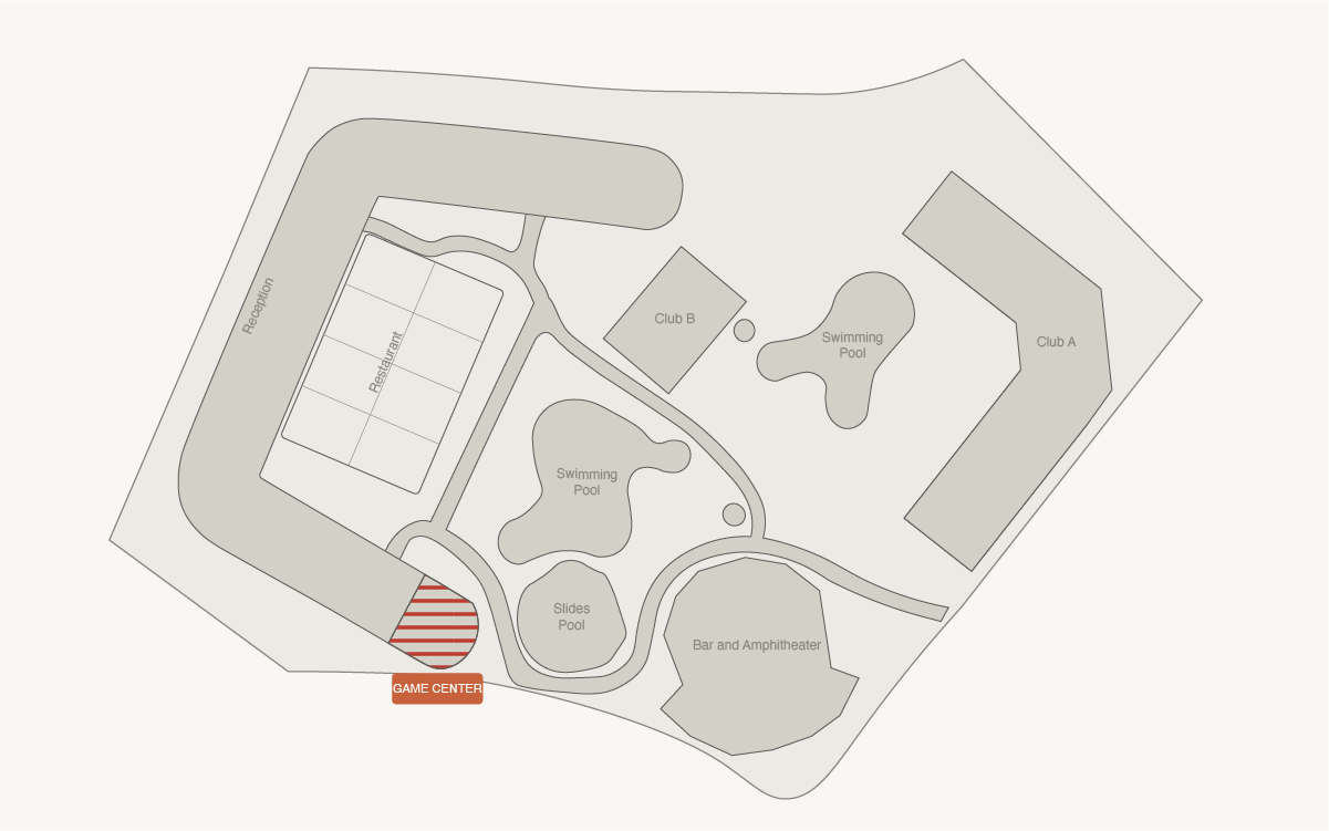 Hotel floor map — how to find Green Nature Arcade